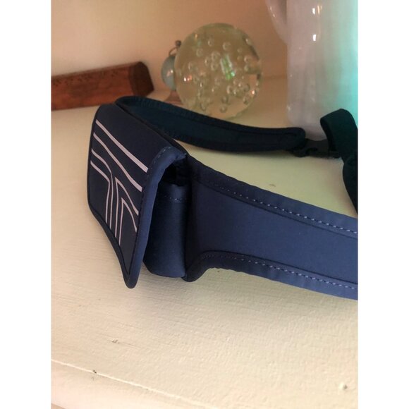 TORY BURCH Sport Belt Bag Neoprene Running Navy White - Picture 3 of 11